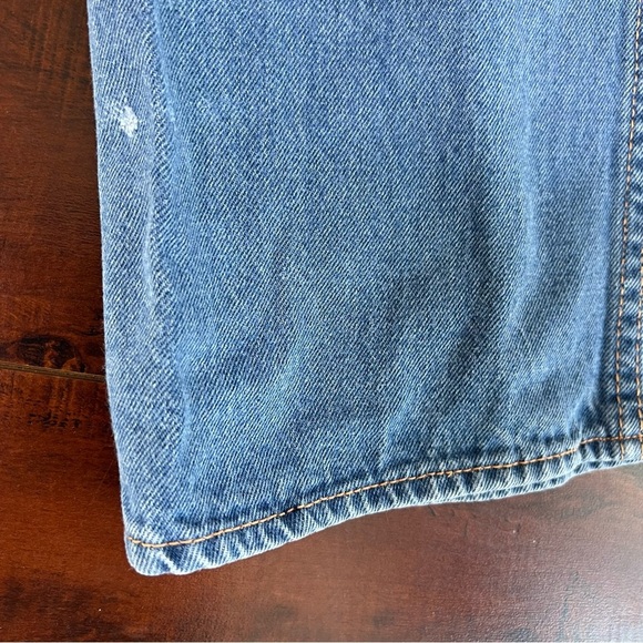 VINTAGE 1970s Denim Jean De Paree High Rise Jeans Straight Vtg 70s Size 7 / 8 - Picture 7 of 11